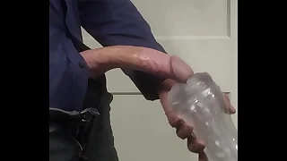 Fucking my fleshlight Huge Cumshot